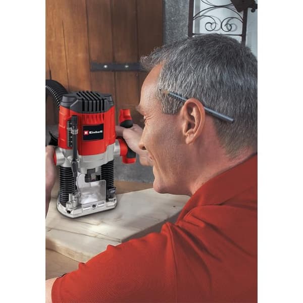 Stationär överfräs - EINHELL - TH-RO 1100 E - 1100W - Slaghöjd 55 mm - Klämdiameter 6 och 8 mm