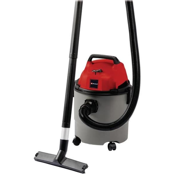 Einhell Vattentorr och dammsugare TC-VC 1815 (1250 W, 15L behållare, Levereras med tillbehör) Svart, Grå, Röd
