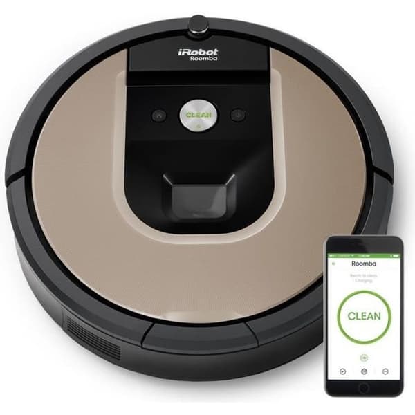 iRobot Roomba 966, påslös, 0,6 l, svart, silver, auto, spot, matta, linoleum, kakel, litiumjon (Li-Ion) Svart, Silver