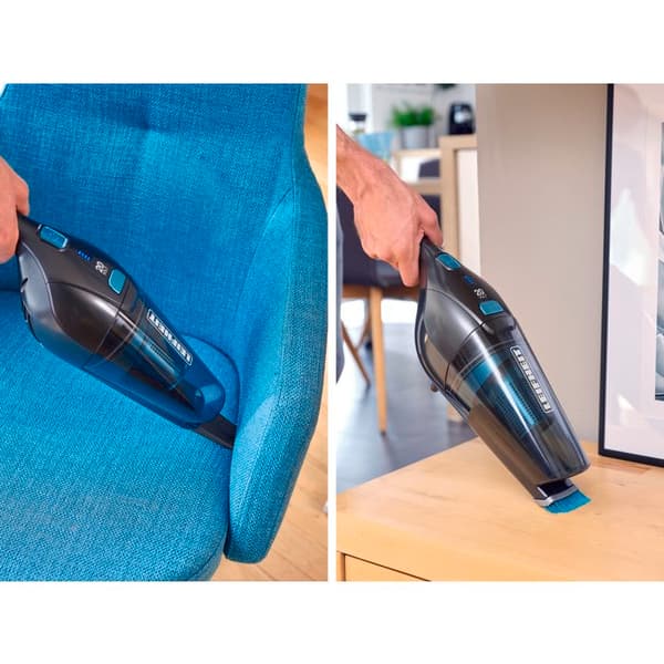 Sladdlös 2-i-1-städare Leifheit Regulus PowerVac 11928, multifunktionsdammsugare 20V, batteritid 40min, svart