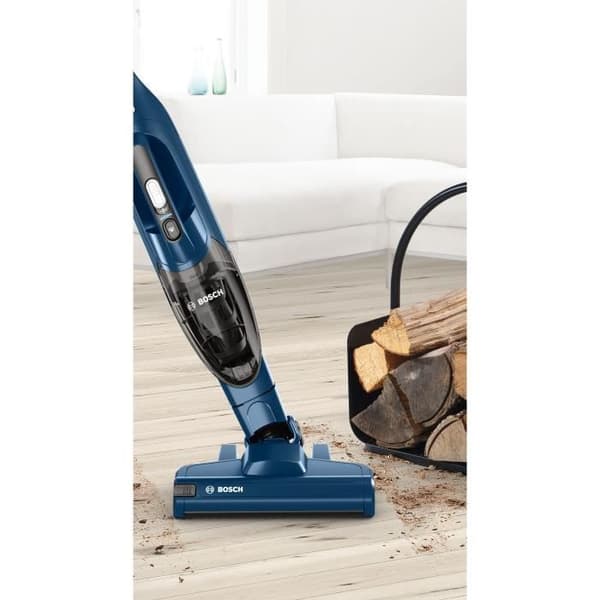 Sladdlös stickdammsugare - BOSCH BBHF216 - 16 V max. - Litiumbatteri - 36 min - Integrerad bordsdammsugare - Blå