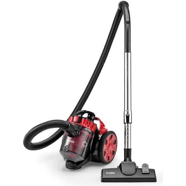 Flama 1684FL påslös dammsugare - Röd - Kapacitet 1,5L - Sugkraft 800W-1000W Röd
