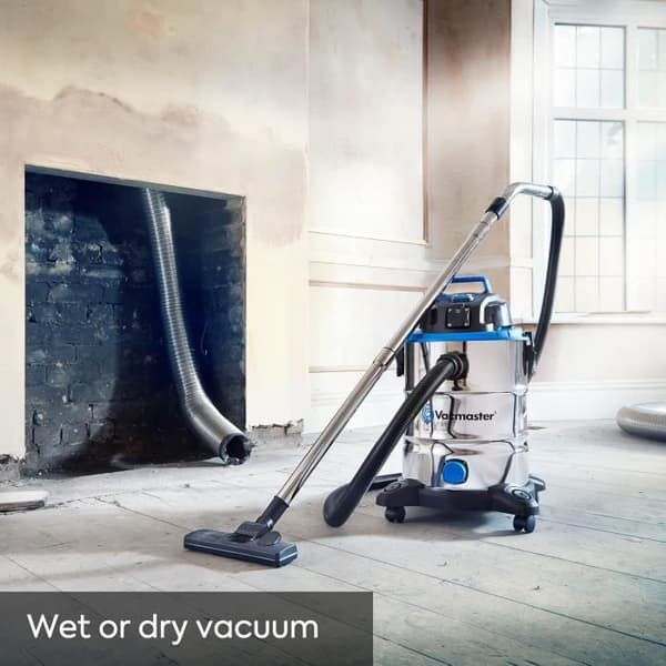 Vatten- och dammsugare - Vacmaster - VQ1530SFDC - 1500W - 30L - Rostfritt stål