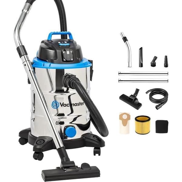 Vatten- och dammsugare - Vacmaster - VQ1530SFDC - 1500W - 30L - Rostfritt stål