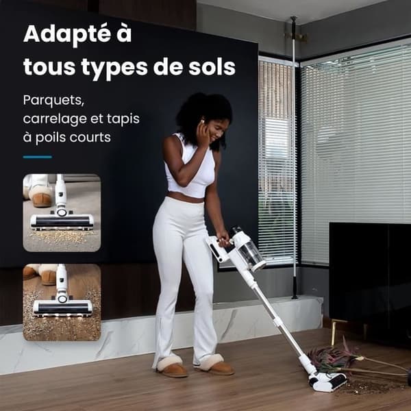EZICLEAN Cyclomax R22 station - Sladdlös dammsugare - 52 min - 500 W - 35 kPa - Vit
