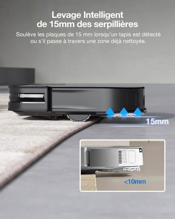 ECOVACS DEEBOT X2 COMBO - Robotdammsugare med handdammsugare - 8700Pa - Dubbel automatisk tömning
