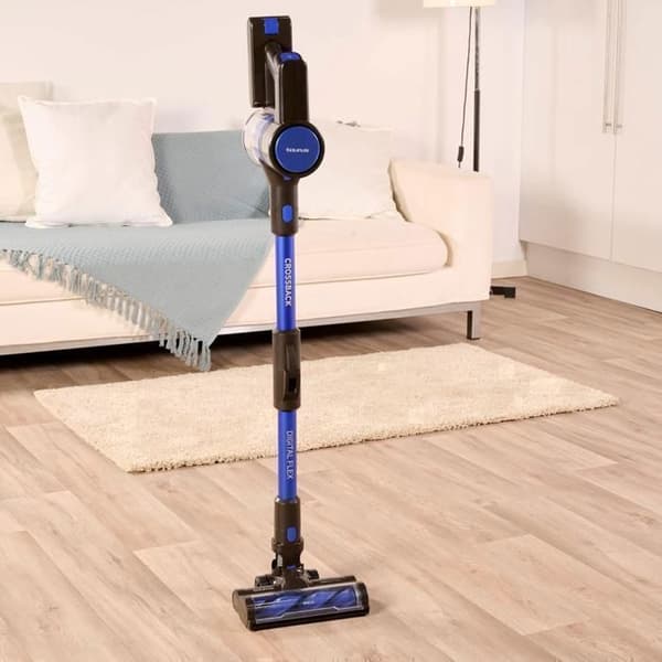 Aspirator Golvstående Crossback Digital Flex 3 i 1, 250 AW, 20 kPa, Snabb Laddning, Lätt Svart, Blå