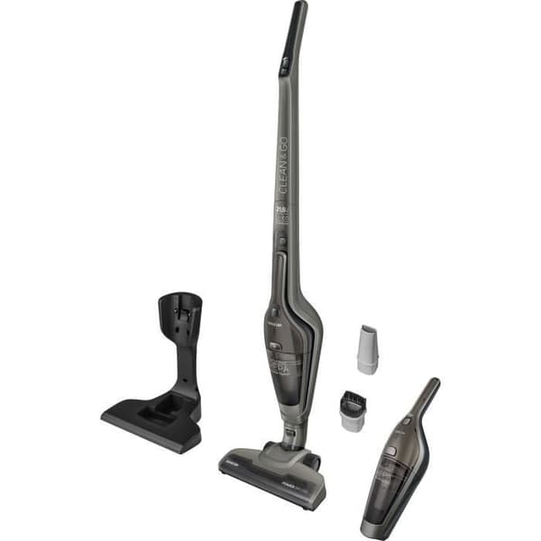 2-i-1 sladdlös kvastdammsugare - SENCOR - SVC 8621TI - 110 W - 50 min - 0,5 L - 21,6 V Li-Ion-batteri - Titanium