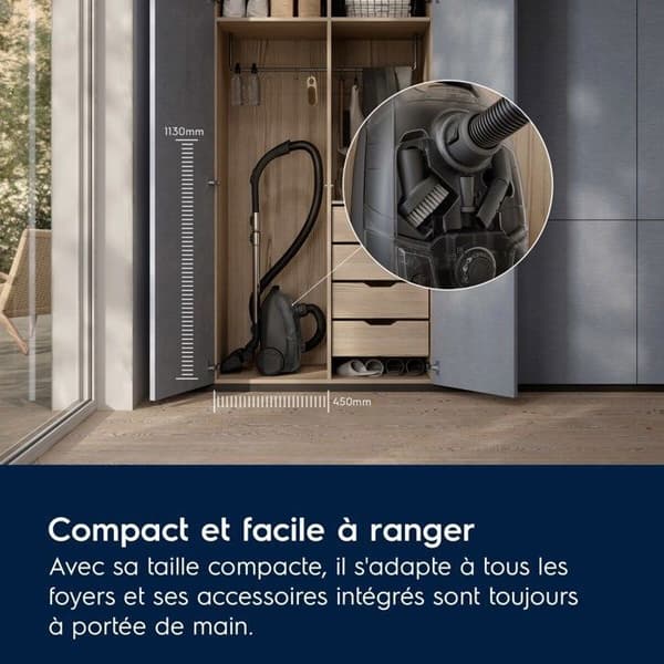 Dammsugare med påse Electrolux 500 Electrolux EB51A3WB Brun
