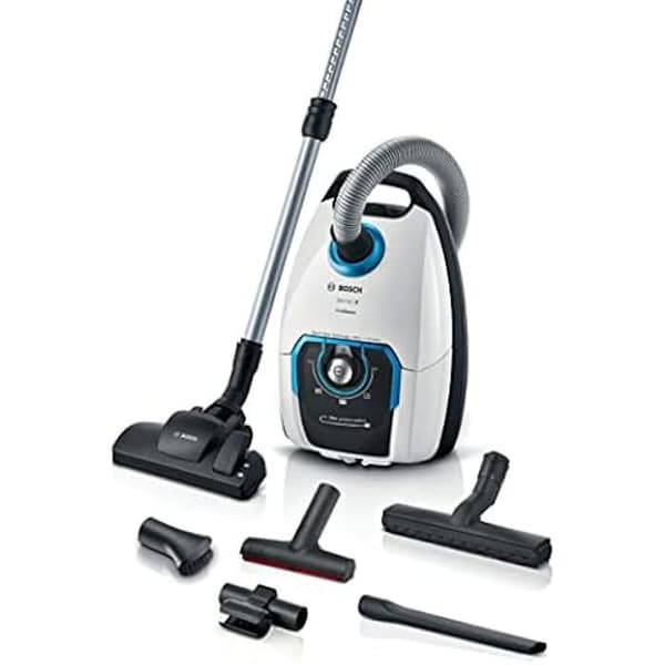 Bosch Series 8 ProSilence BGB75XSIL, Dammsugare med påse, Vit