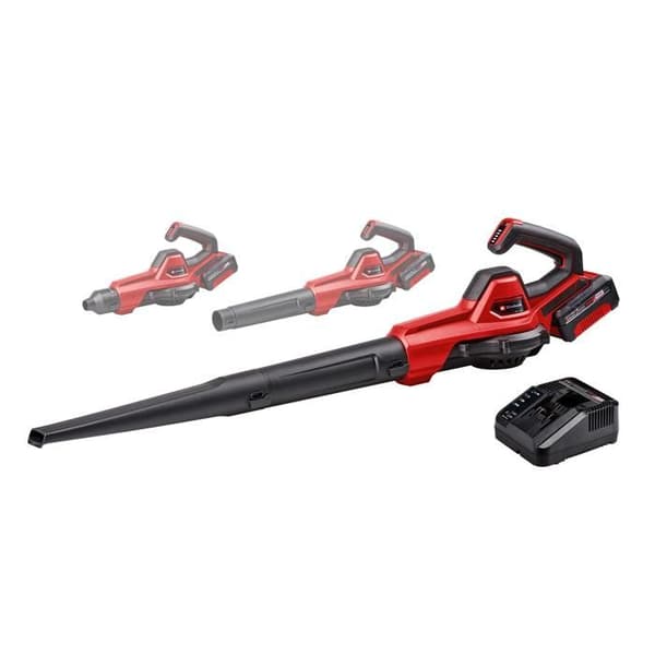 Einhell Trådlös Blåsare GE-UB 18/250 Li E Kit Power X-Change (18V, Lufthastighet 250 km/h) Levereras med Batteri 4,0 Ah och Laddare