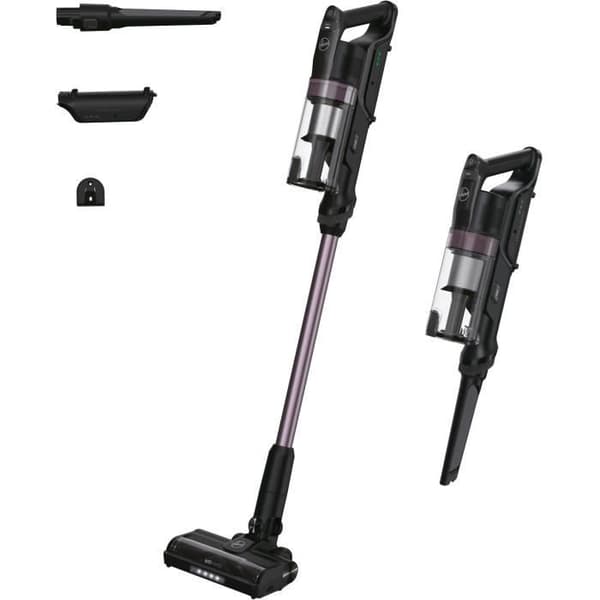 Sladdlös Golvdammsugare - HOOVER HF1P10H - 40 AW - LED-skärm - Svart / Pastellviolett Svart, Lila