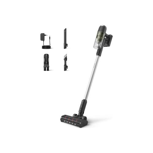 Philips 3000 Series XC3033 - dammsugare - sladdlös - skaft/handhållen - 1 batteri, laddare medföljer - olivgrön
