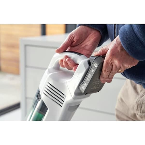 Multifunktionell stavdammsugare - BLACK &amp; DECKER - REVSV18D1-QW - 36 AW - 18V 2,0 Ah - Vit