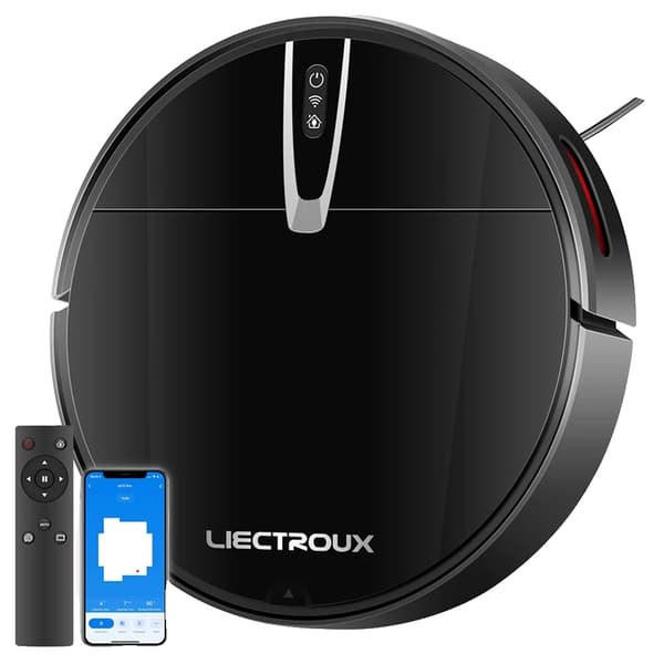 LIECTROUX V3S Pro Robotstøvsuger, 4000Pa Sugeevne, 4400mAh Batteri,V3S Pro