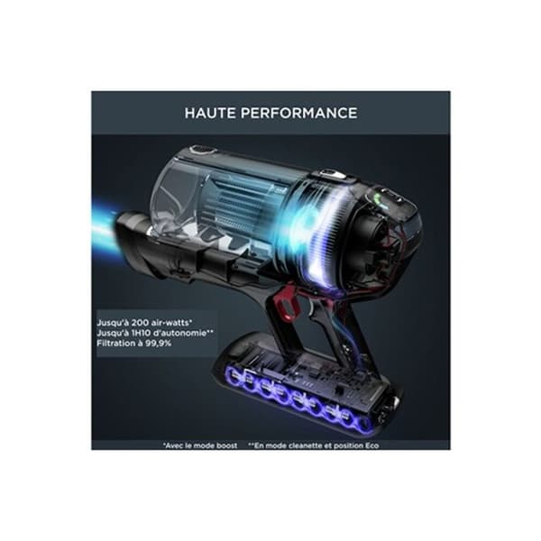 Batteridammsugare - Rowenta - X-Force Flex 14.60 - 200 Air Watts - 60 min drifttid - 0,9 L dammbehållare