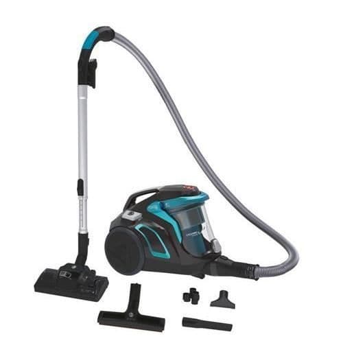 Hoover H-POWER HP710PAR Kanisterdammsugare Påslös, cyklonisk, Enkel tömning och hygienisk DustClean, Borste Svart