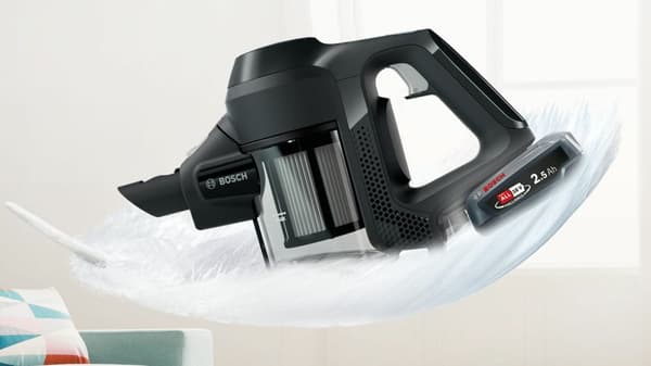Bosch Serie 6 BBS611BSC stavvakuum/elektrisk kost 2-i-1 stavvakuum Batteritørt poseløs Sort 2,5 Ah