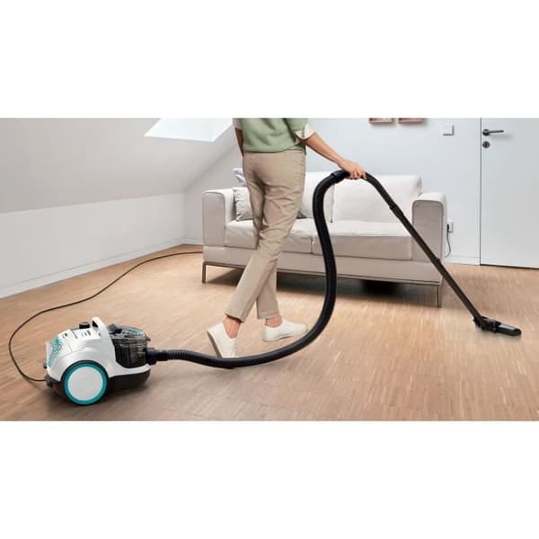 BOSCH GX21 - Påslös kanisterdammsugare - ProHygiène - 550W - 78 dB - UltraAllergy Filter - 10m - 2L - Vit