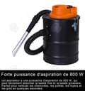 Miniatyrbild 4 av 4: INN dammsugare askdammsugare för öppen spis kompakt 800 W 12 liter starkt sug med låg sugeffekt 17kPa