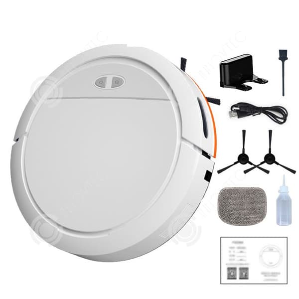 INN Robotdammsugare 6000mah 4000pa 4 nivåer Justering Wi-Fi Robotdammsugare med 335ml dammlåda och 100ml EA-tank