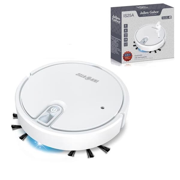 Robotdammsugare INN® 5 i 1 1800Pa 1200mAh 22x22x6.5cm våt/torr användning Lämplig för en yta av 30 kvadratmeter
