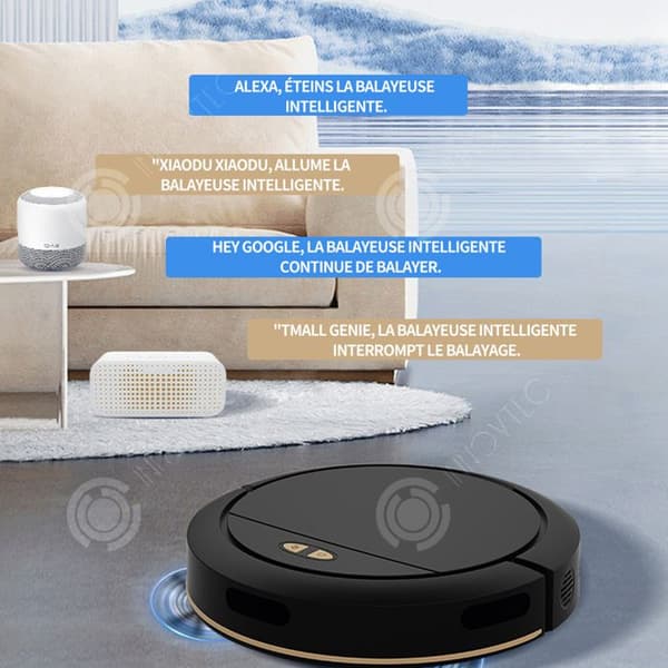 INN Robotdammsugare 3 i 1 1500mah 4000pa 26W 4 hastighetsjustering Robotdammsugare Robotdammsugare Moppning Robotdammsugare