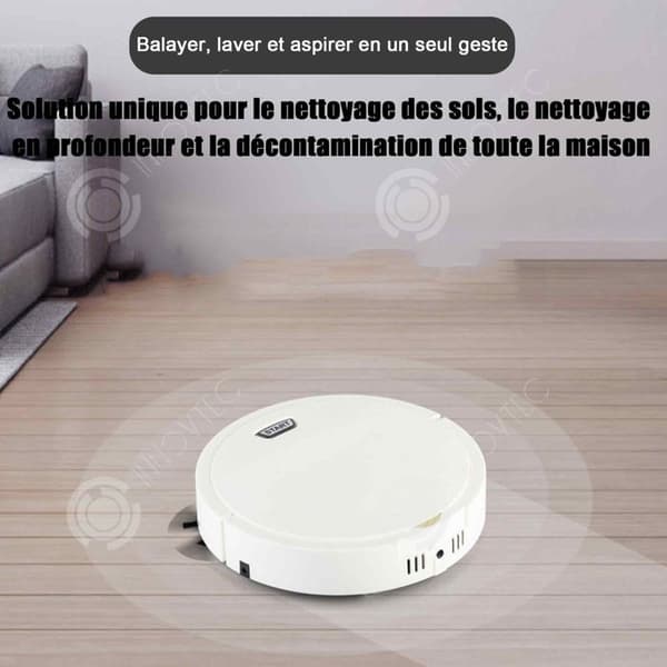 INN Robotdammsugare 300ml 2400mah lågljudsdrift lämplig för golv som kakel trägolv etc b