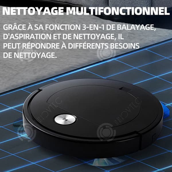 INN Robotdammsugare 1800pa 3 i 1 Multifunktionssoprobot Fjärrkontroll Lågt ljud Drift Batterilivslängd