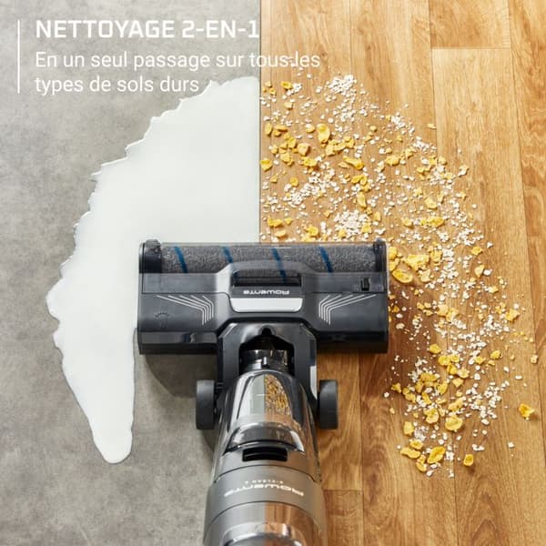 X-Clean 4 Trådlös golvmopp, samtidig sugning och tvätt för att spara tid