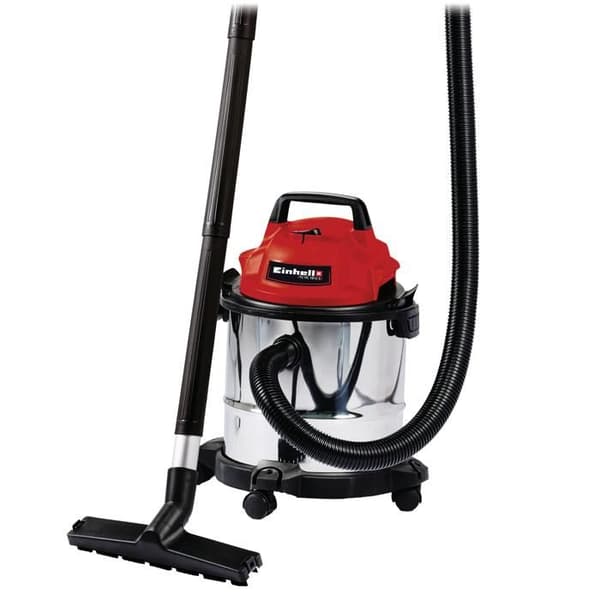Einhell Dammsugare för vatten och damm TC-VC 1812 S (1250 W, Behållare 12L, Levereras med tillbehör)