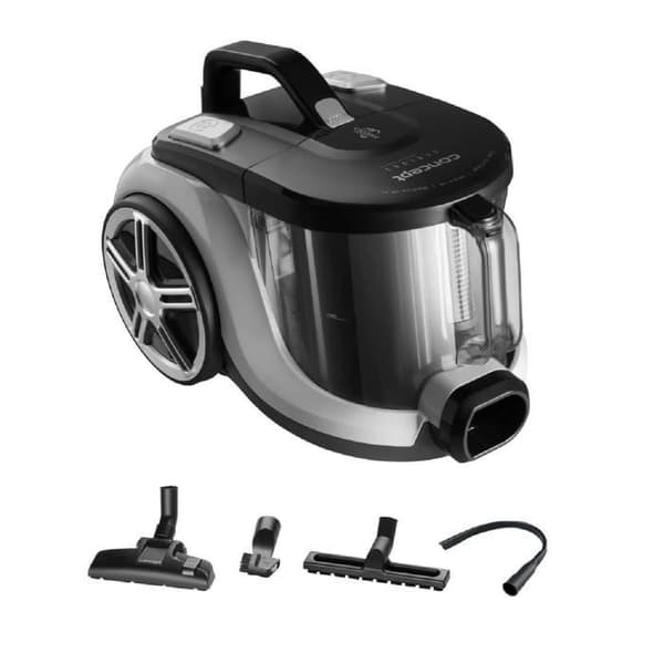 Concept VP5130 Dammsugare utan påse 850W, med munstyckessats, 2L behållare Grå