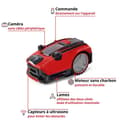 Miniatyrbild 3 av 6: Einhell Robotgräsklippare FREELEXO CAM 500 Power X-Change (18V, 500 m²) Levereras med Batteri 3,0 Ah och Laddare