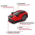 Miniatyrbild 4 av 6: Einhell Robotgräsklippare FREELEXO CAM 500 Power X-Change (18V, 500 m²) Levereras med Batteri 3,0 Ah och Laddare