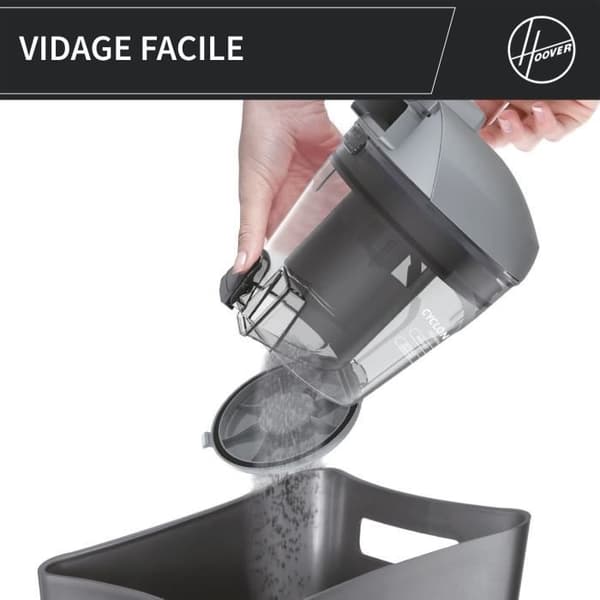 Påslös burkdammsugare - HOOVER - HP320PET - 850 W - 2 L - 75 dBA - Special för djur