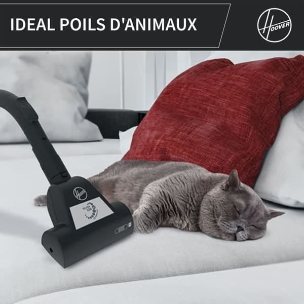 Påslös burkdammsugare - HOOVER - HP320PET - 850 W - 2 L - 75 dBA - Special för djur