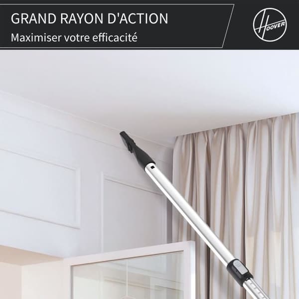 Påslös burkdammsugare - HOOVER - HP320PET - 850 W - 2 L - 75 dBA - Special för djur