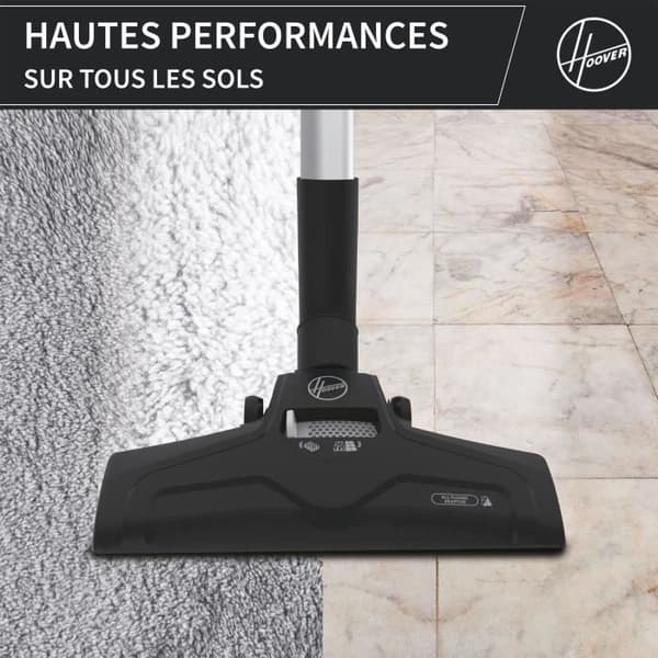 Påslös burkdammsugare - HOOVER - HP320PET - 850 W - 2 L - 75 dBA - Special för djur
