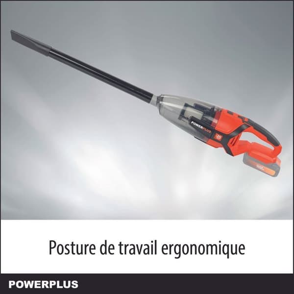 Dual Power Sladdlös handdammsugare POWDP6030 - 20V bordsdammsugare - utdragbar - utan batteri eller laddare - med 2 acc.