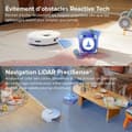 Miniatyrbild 3 av 6: Roborock Q8 Max+ Vit -Robotdammsugare -5500Pa -Dubbelborste -Automatisk tömning -Reaktiv tekniskt hinder undvikande