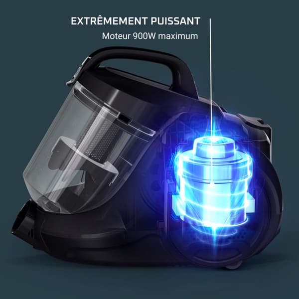 ROWENTA Swift Power Cyclonic, påslös dammsugare, kompakt, kapacitet 1,2 l, parkettborste, RO2933EA