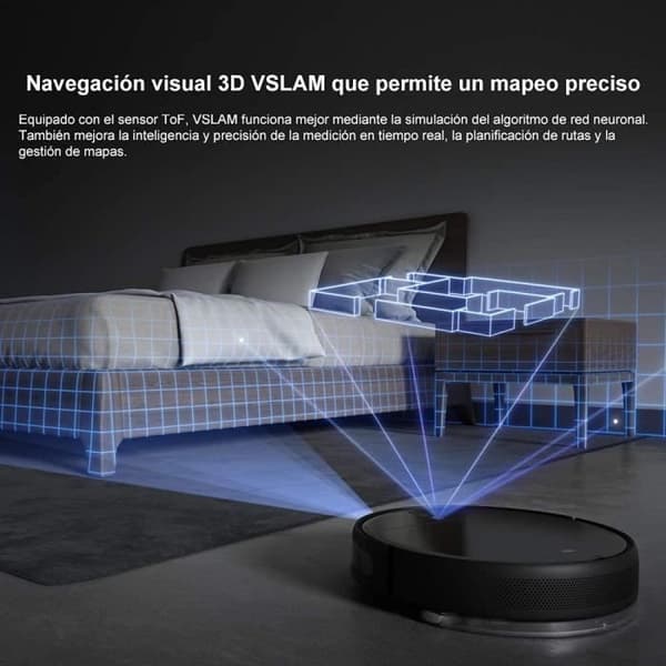 Xiaomi Robotdammsugare Mop 2 Pro+ Svart, Röststyrning, 25 ml vattentank, Mattigenkänning, Enorma 3000 Pa