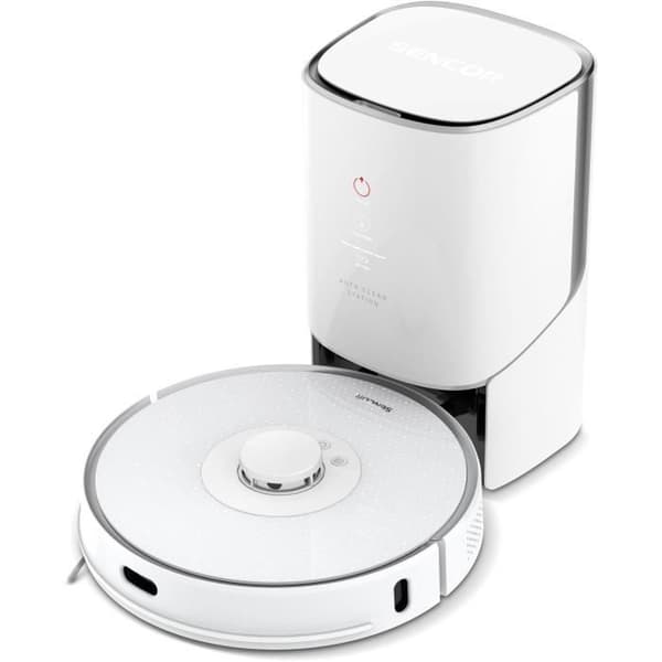 Robotdammsugare med mopp - SENCOR - SRV 9385WH - 4000 Pa - 200 min - 70 db - Vit