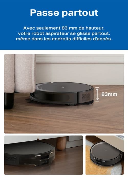 Robotdammsugare med mopp MagSli LiDAR, sugkraft 5300 Pa och automatisk tömningsstation - Tapo RV20 Max Plus