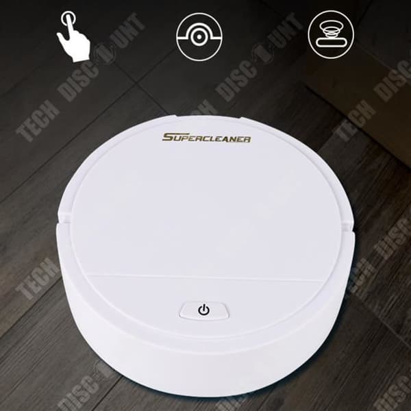 TD® Smart Lazy Dammsugare Automatisk soprobot Mini Rengöringsmaskin för hushållsbatteri