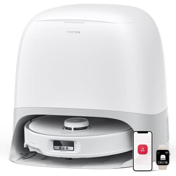 ROBOROCK QREVO CURV - Robotstädare med multifunktionell station 3.0 - 18500 Pa - Antitvinning system Vit