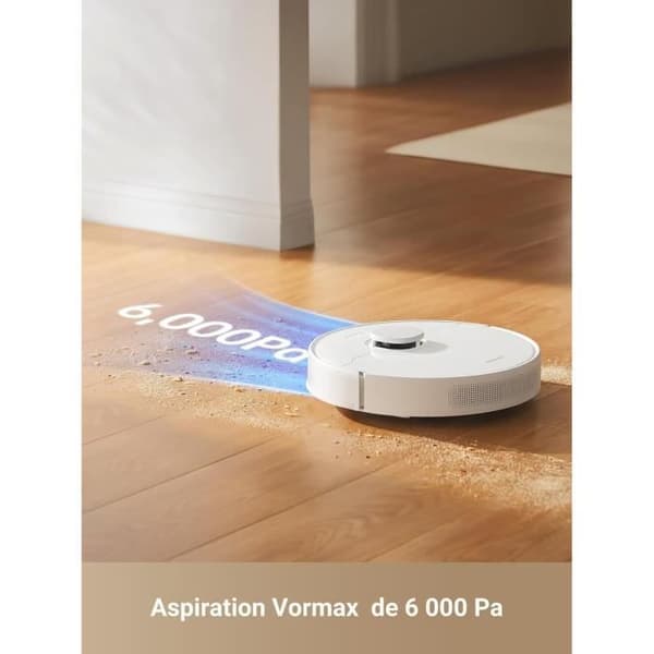 DREAME D10 Plus Gen 2 - Robotdammsugare och Golvmopp med Automatisk Dammsugartömning - LiDAR-Navigering - Effekt 6000 Pa