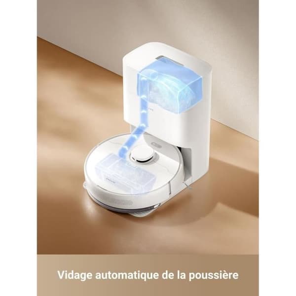 Robotdammsugare - DREAME D10 Plus Gen 2 - 6000 Pa - 400 ml - Vit