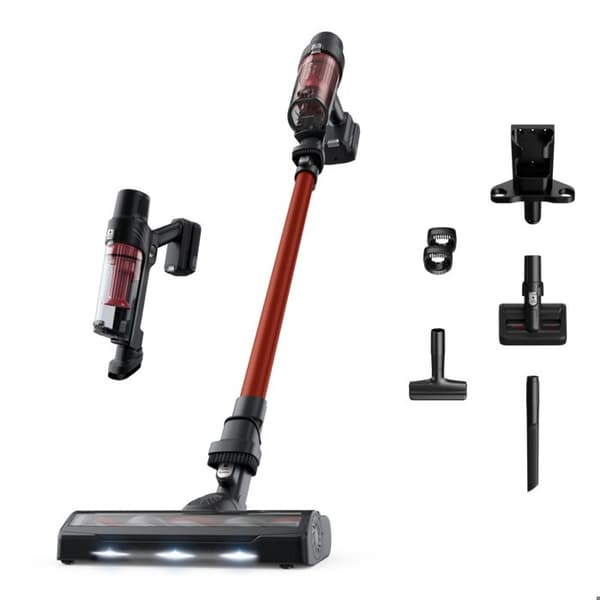Rowenta X-Pert 7.60 Djur, Trådlös skaftdammsugare RH6A73WO Svart, Röd