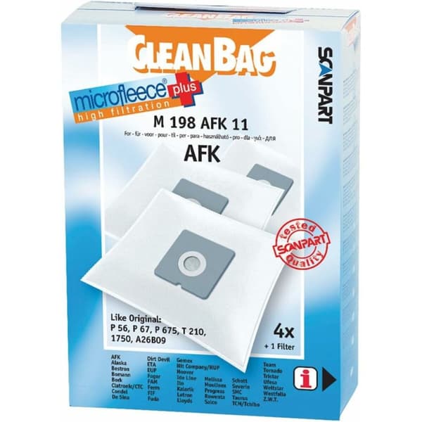 Dammsugarpåse Scanpart M 198 AFK 11 AFK BORK 4UD